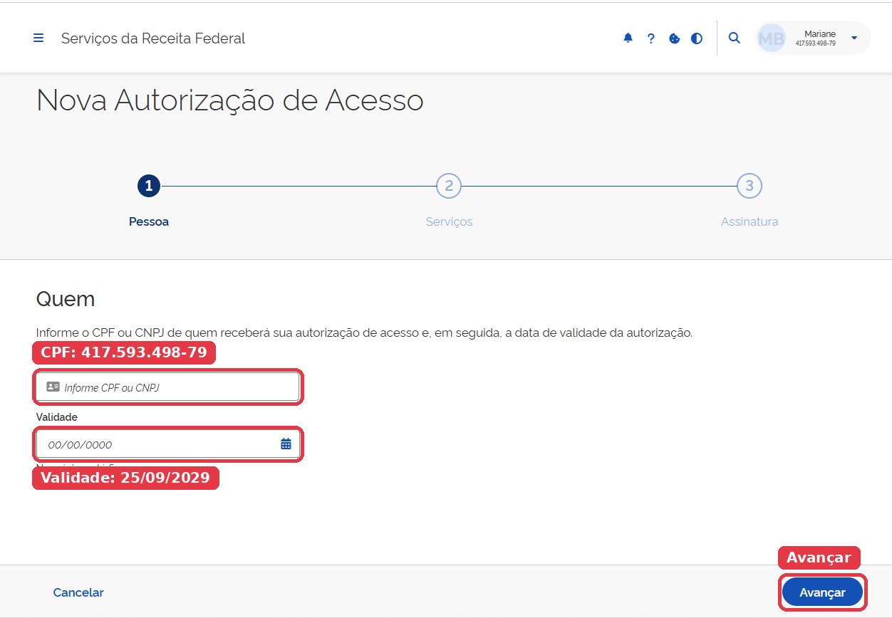 Campos de CPF e validade